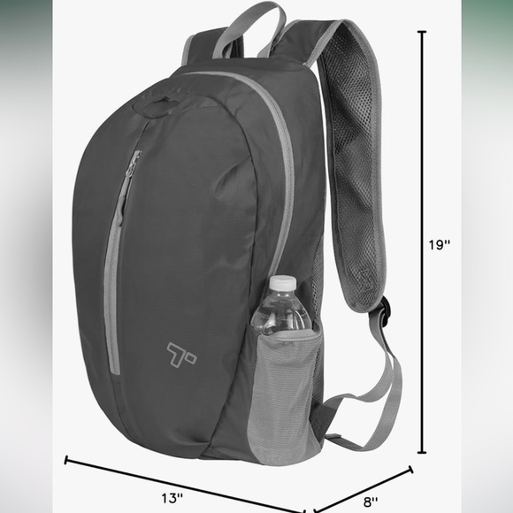 Travelon Packable Backpack, Charcoal, One  blue - Picture 6 of 14